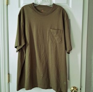 Territory Ahead T Shirt Mens XXL Pima 100% Cotton Short Sleeve Khaki Army Green